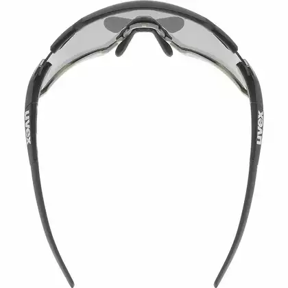 UVEX Sportbrille Sportstyle 228 mirror silver (S3), schwarz-grau