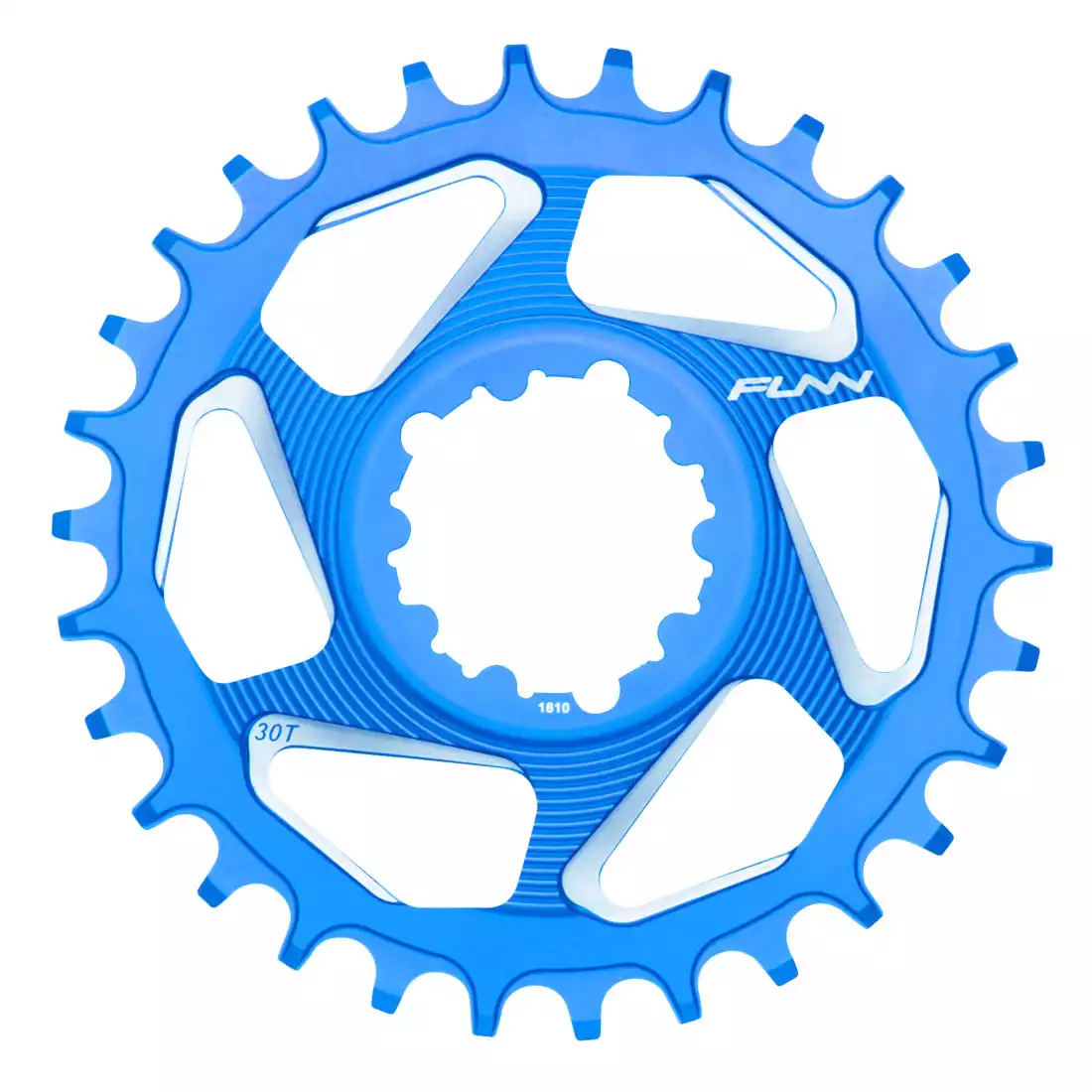 FUNN SOLO DX 28T NARROW- WIDE Fahrradkettenrad an Kurbel Blau