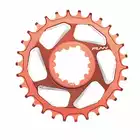 FUNN SOLO DX 30T NARROW- WIDE Fahrradkettenrad an Kurbel rot