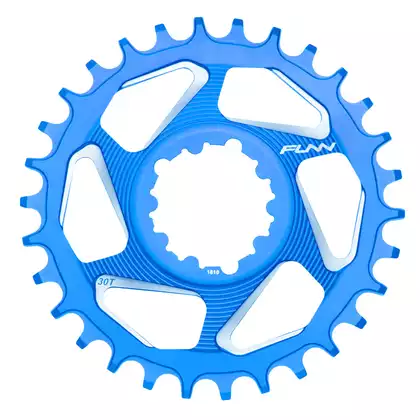 FUNN SOLO DX 34T NARROW- WIDE Fahrradkettenrad an Kurbel blau