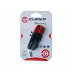 CLARKS CPS501 Bremsbeläge für Bremsen MTB V-Brake, rot-schwarz-grau