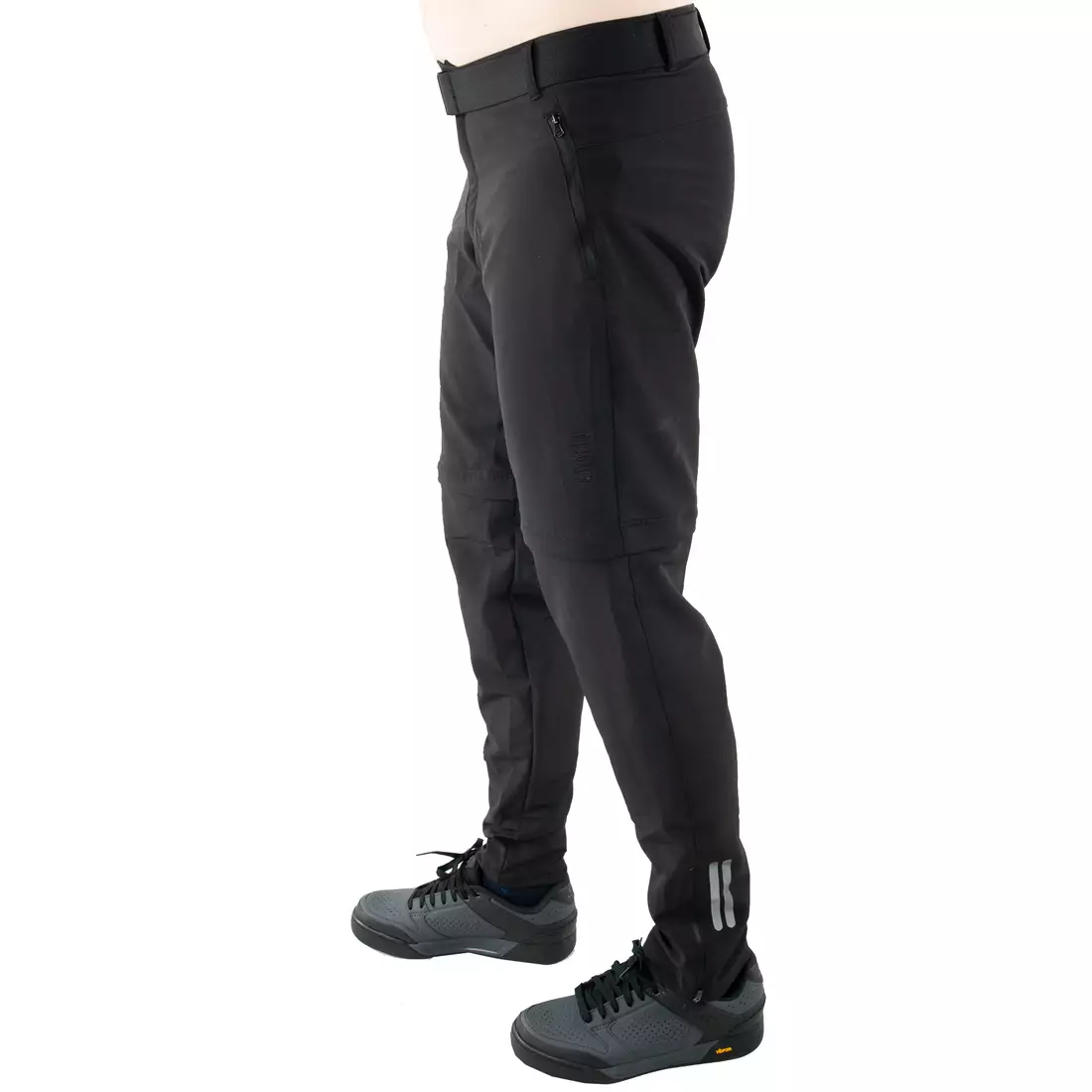 KAYMAQ STR-M-001 Fahrradhose für Männer mit abnehmbaren Beinen, schwarz