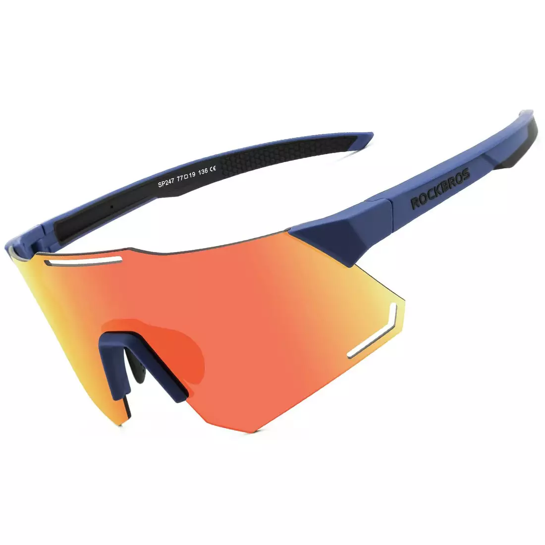 Rockbros 14110001001 Fahrrad / Sportbrille mit polarisiertem blau
