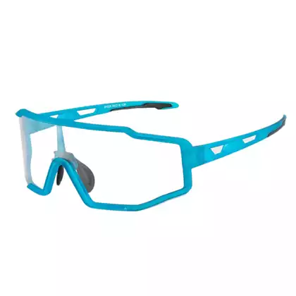 Rockbros SP225BL Fahrrad- / Sportbrille mit Photochrom blau