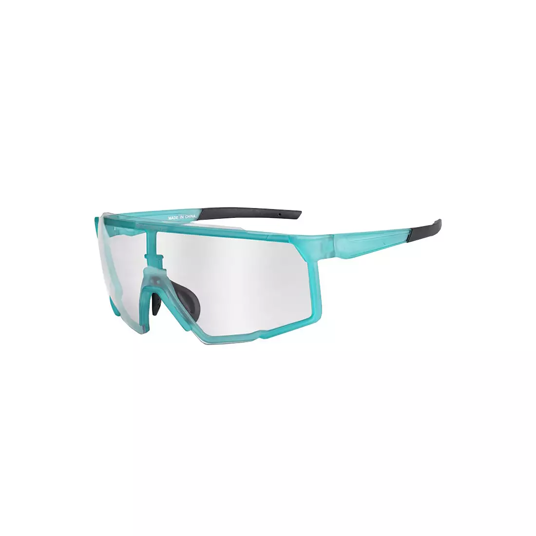 Rockbros SP22BL Sportbrille mit Photochrom + Korrektureinsatz Türkis
