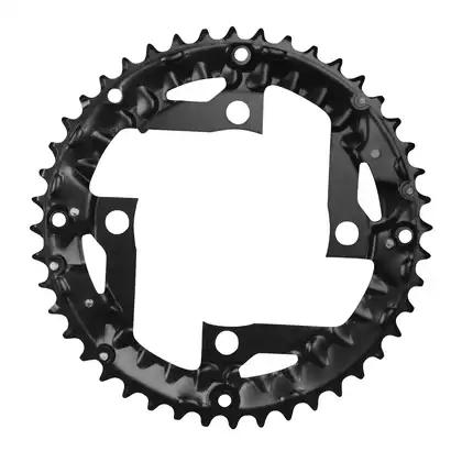 FORCE Kettenblatt für Fahrradkurbeln NINE3 + 44 Zähne, schwarz