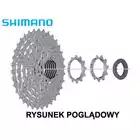 SHIMANO CS-HG400 kassette, 9-fach, 11-32 zähne, silber