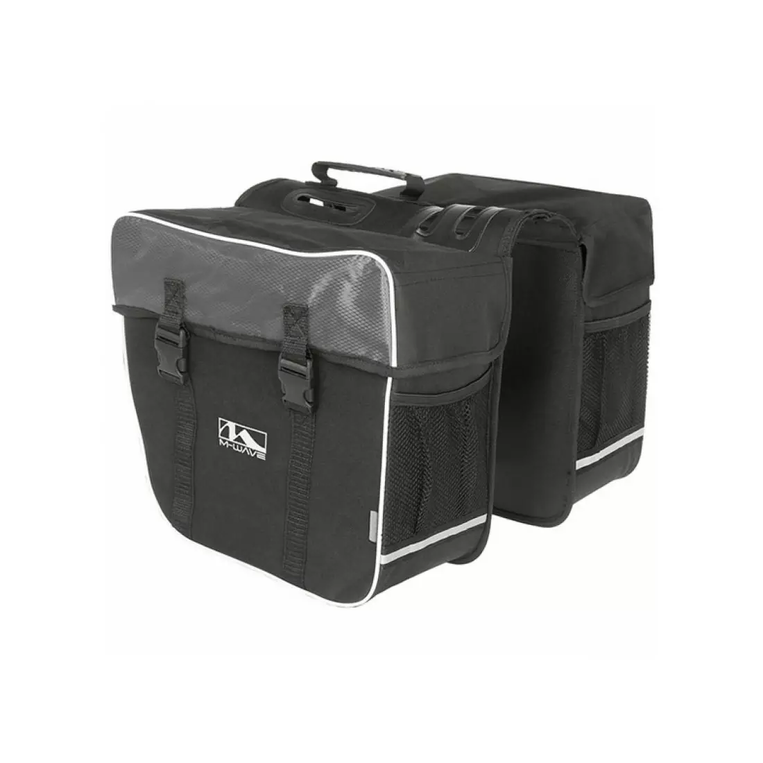 M-WAVE Fahrradtasche für den Kofferraum, doppelt, schwarz