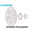 SHIMANO CS-HG41 Stahlkassette, 8-Gang, 11-30T, Nickel