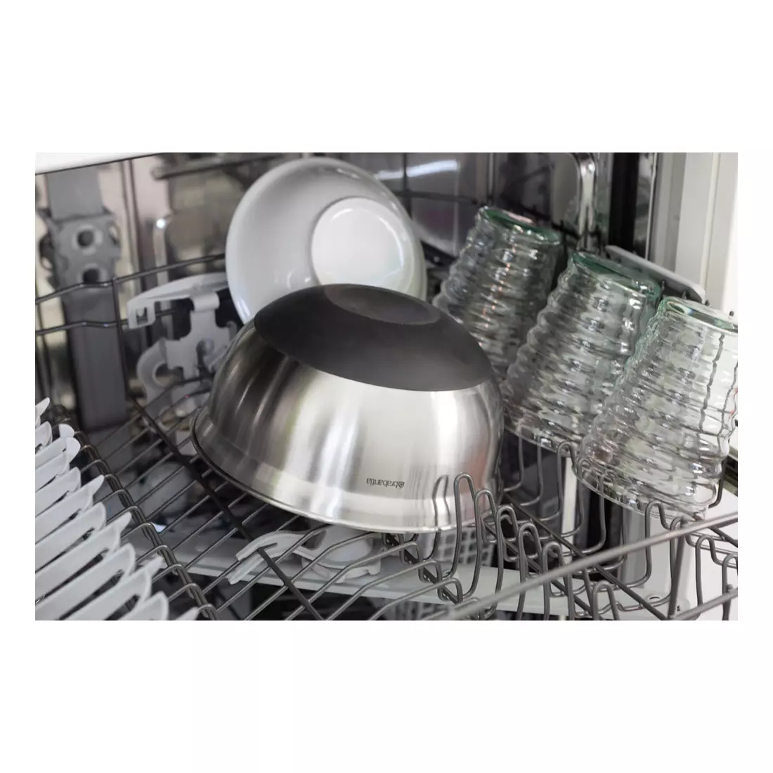 BRABANTIA Küchenschüssel mit Messbecher 1.6L, rostfreier Stahl