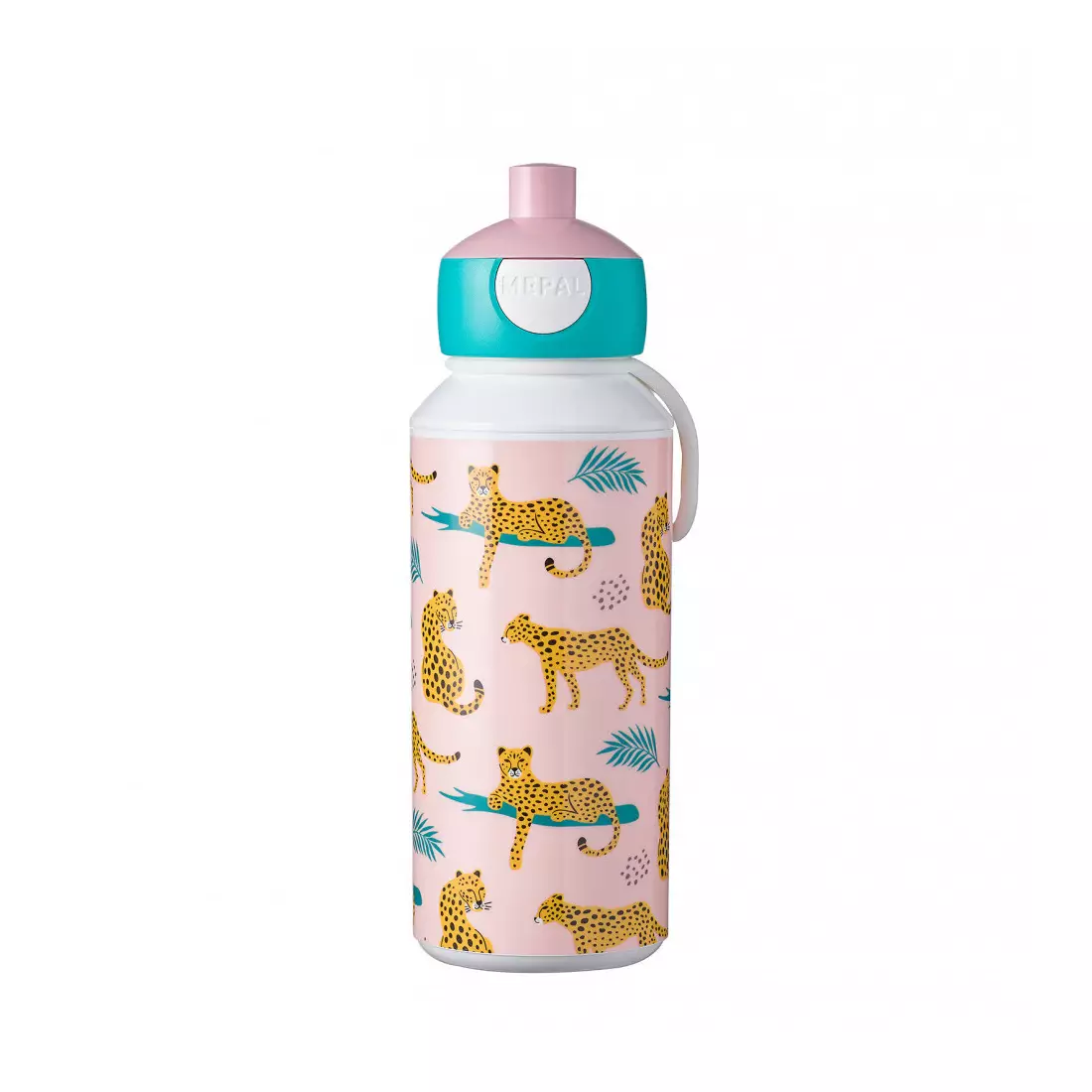MEPAL CAMPUS POP UP Trinkflasche für Kinder 400ml Leopard