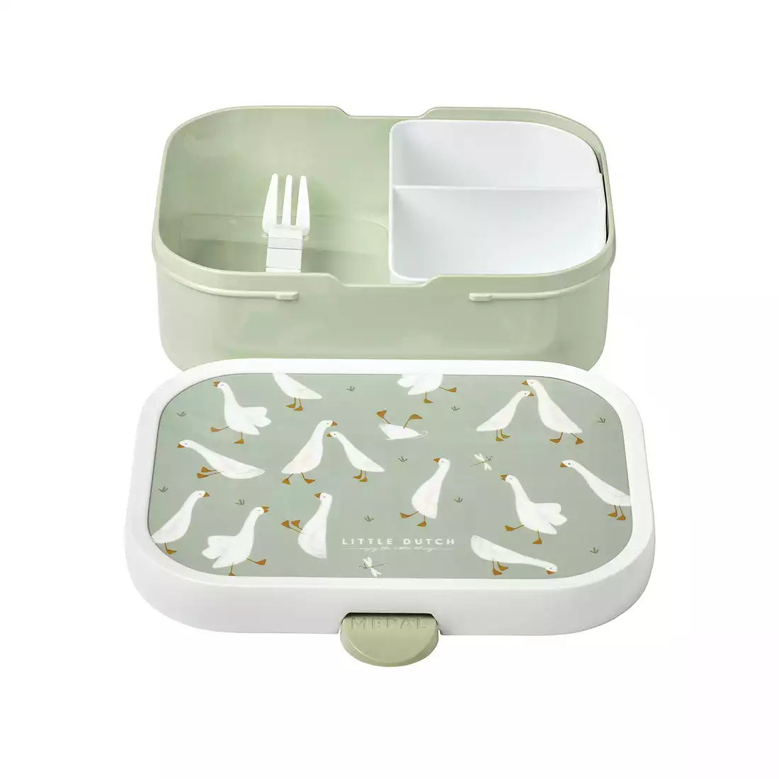 Mepal Campus Little Goose Kinder-lunchbox, olive weiß