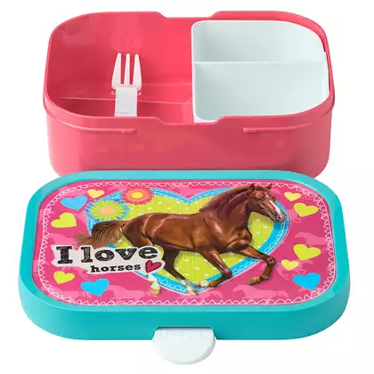 Mepal Campus My horse Kinder-lunchbox, rosa-türkis