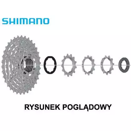 SHIMANO CS-HG400 9-fach 11-28T kassette silber