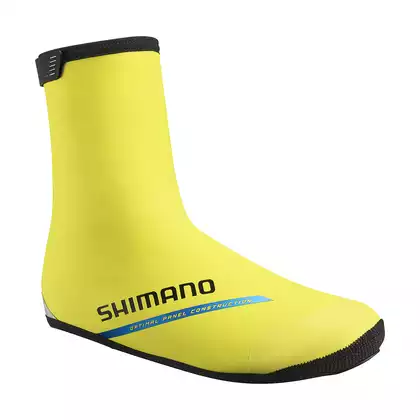 SHIMANO Neopren-Fahrradschuhschützer MTB, Road, Trekking XC Thermal ECWFABWUS22UY0704 Neon Yellow S (37-40)