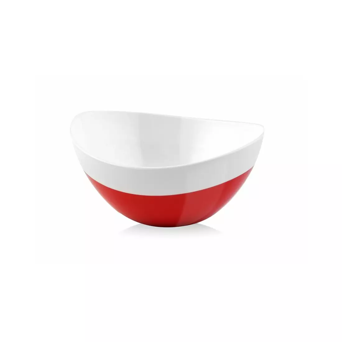 Vialli Design Livio Duo ovale Schale, weiß und Rot