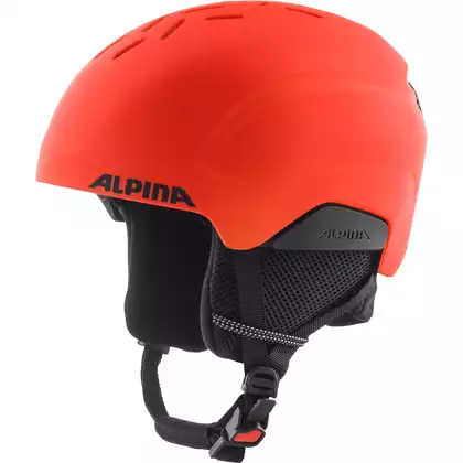 ALPINA PIZI kinder ski-/snowboardhelm, neon-orange matt