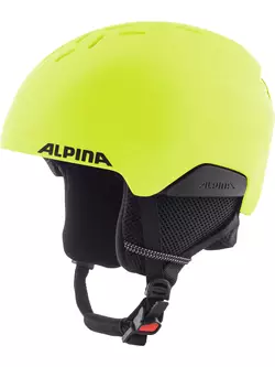 ALPINA PIZI kinder ski-/snowboardhelm, neon-yellow matt