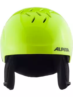 ALPINA PIZI kinder ski-/snowboardhelm, neon-yellow matt