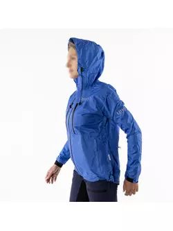 KAYMAQ J2WH Regen-Radjacke mit Kapuze für Damen, blau