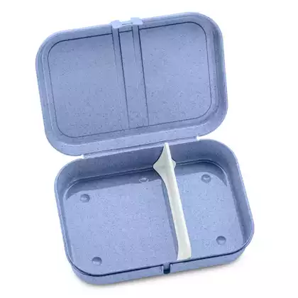 Koziol Pascal L organic lunchbox mit Trennzeichen, blau