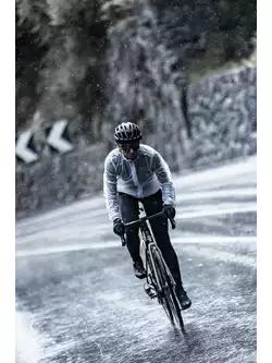 Rogelli EMERGENCY Fahrradregenjacke für Damen, weiß, transparent