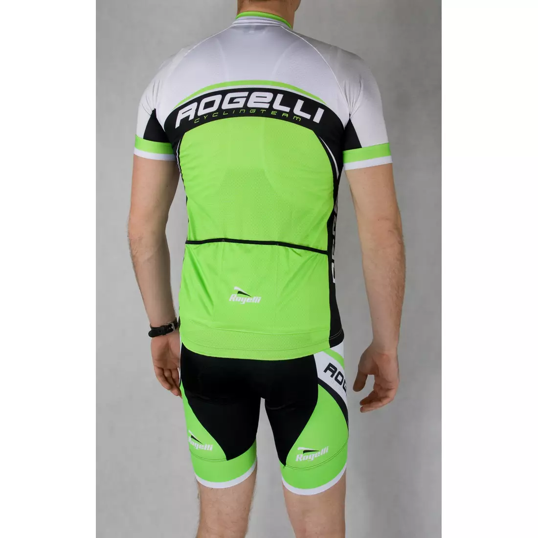ROGELLI ANCONA – Herren-Trägerhose, schwarz und grün