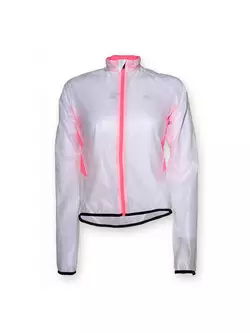ROGELLI CANELLI Damen Fahrrad-Regenjacke, Farbe: transparent-pink
