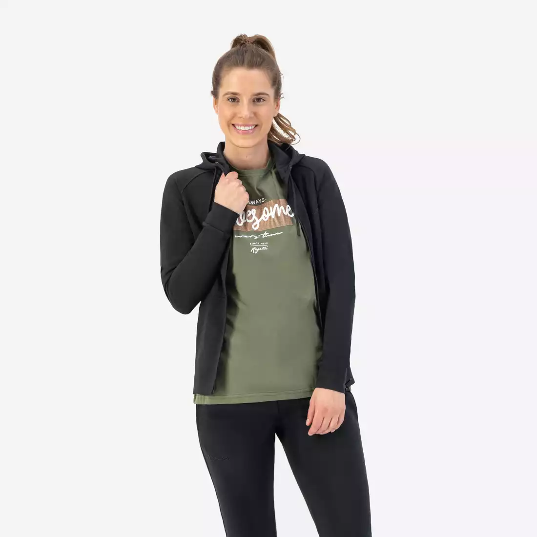 ROGELLI TRAINING II Trainings-Sweatshirt für Damen Schwarz