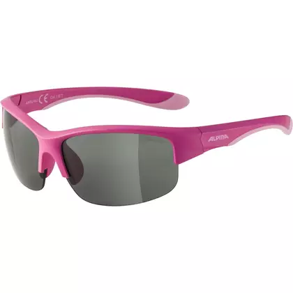 ALPINA JUNIOR FLEXXY YOUTH HR Kinder Fahrrad-/Sportbrille, pink matt