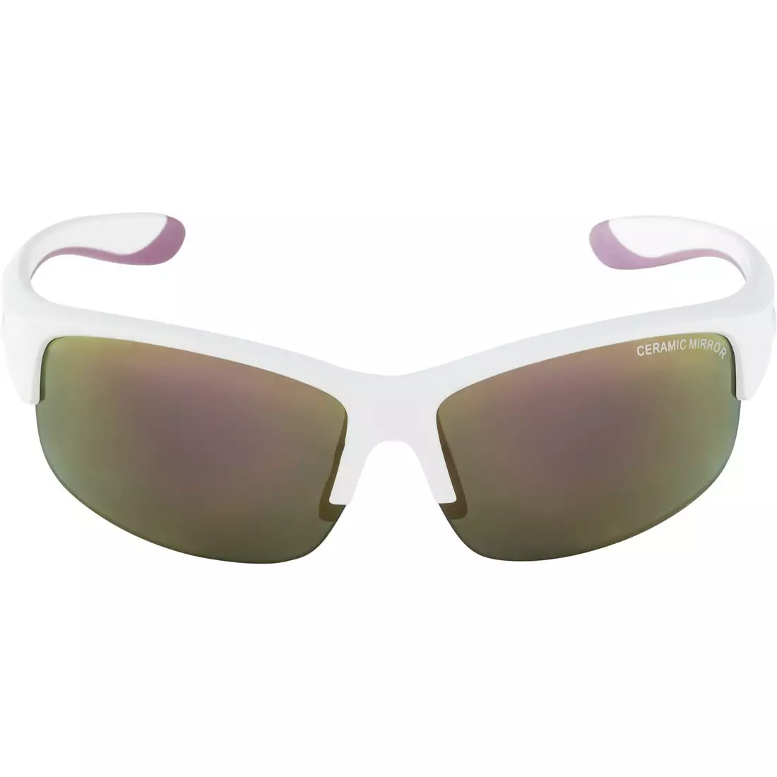 ALPINA JUNIOR FLEXXY YOUTH HR Kinder Fahrrad-/Sportbrille, white-purple matt