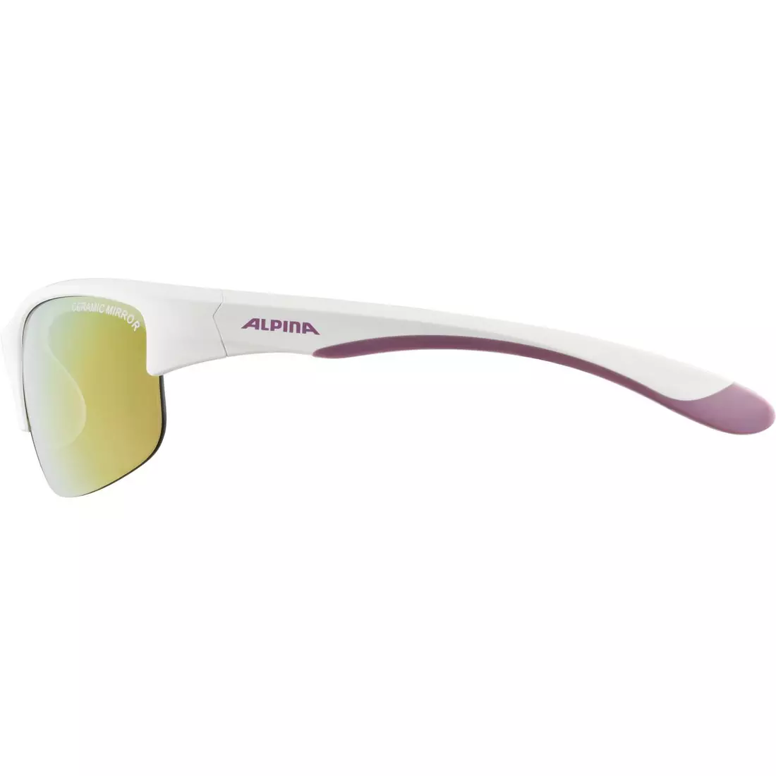 ALPINA JUNIOR FLEXXY YOUTH HR Kinder Fahrrad-/Sportbrille, white-purple matt