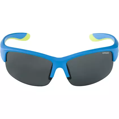 ALPINA JUNIOR FLEXXY YOUTH HR Kinder Fahrrad-/Sportbrille, blue-lime matt