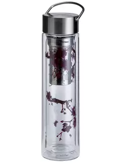 EIGENART FLOWTEA Thermoflasche mit Infuser 350-400 ml, cherry blossom