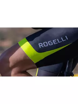 Rogelli FUSE II Radsport-Trägerhose für Herren, Schwarz und Gelb