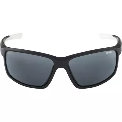 ALPINA DEFEY Rad-/Sportbrille, black-white matt