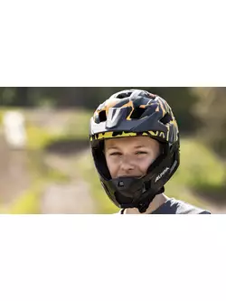 ALPINA RUPI Kinder-Fullface-Fahrradhelm, abnehmbaren Kiefer, be visible matt