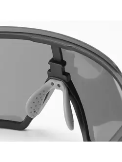 RockBros SP22BK Fahrrad/Sportbrille mit polarisierten, schwarz und grau