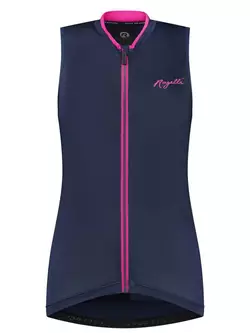 Rogelli ESSENTIAL Fahrradweste für Damen, marineblau und rosa