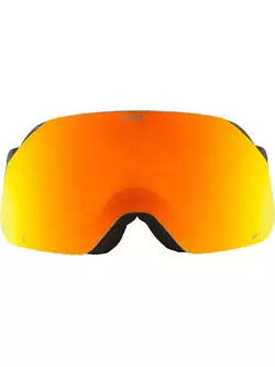 ALPINA Ski-/Snowboardbrille, Kontrastverstärkung BLACKCOMB Q-LITE BLACK-YELLOW MATT Glas Q-LITE ORANGE S2
