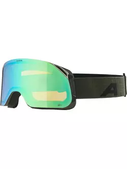 ALPINA Ski-/Snowboardbrille, Kontrastverstärkung BLACKCOMB Q-LITE MOON-GRAY MATT Glas Q-LITE BLUE S2