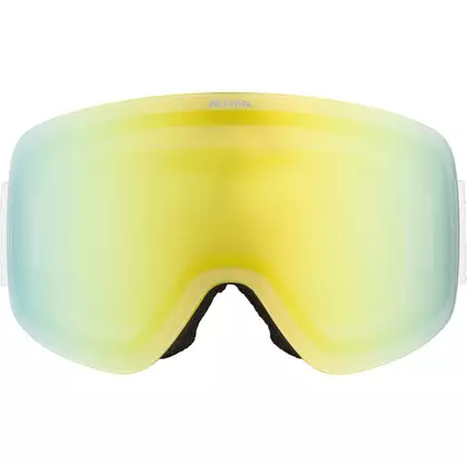 ALPINA Ski-/Snowboardbrille PENKEN WHITE MATT Glas GOLD MIRROR S3