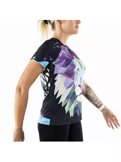KAYMAQ POLYGONAL LION PRO MESH Sport-/Lauf-T-Shirt für Damen