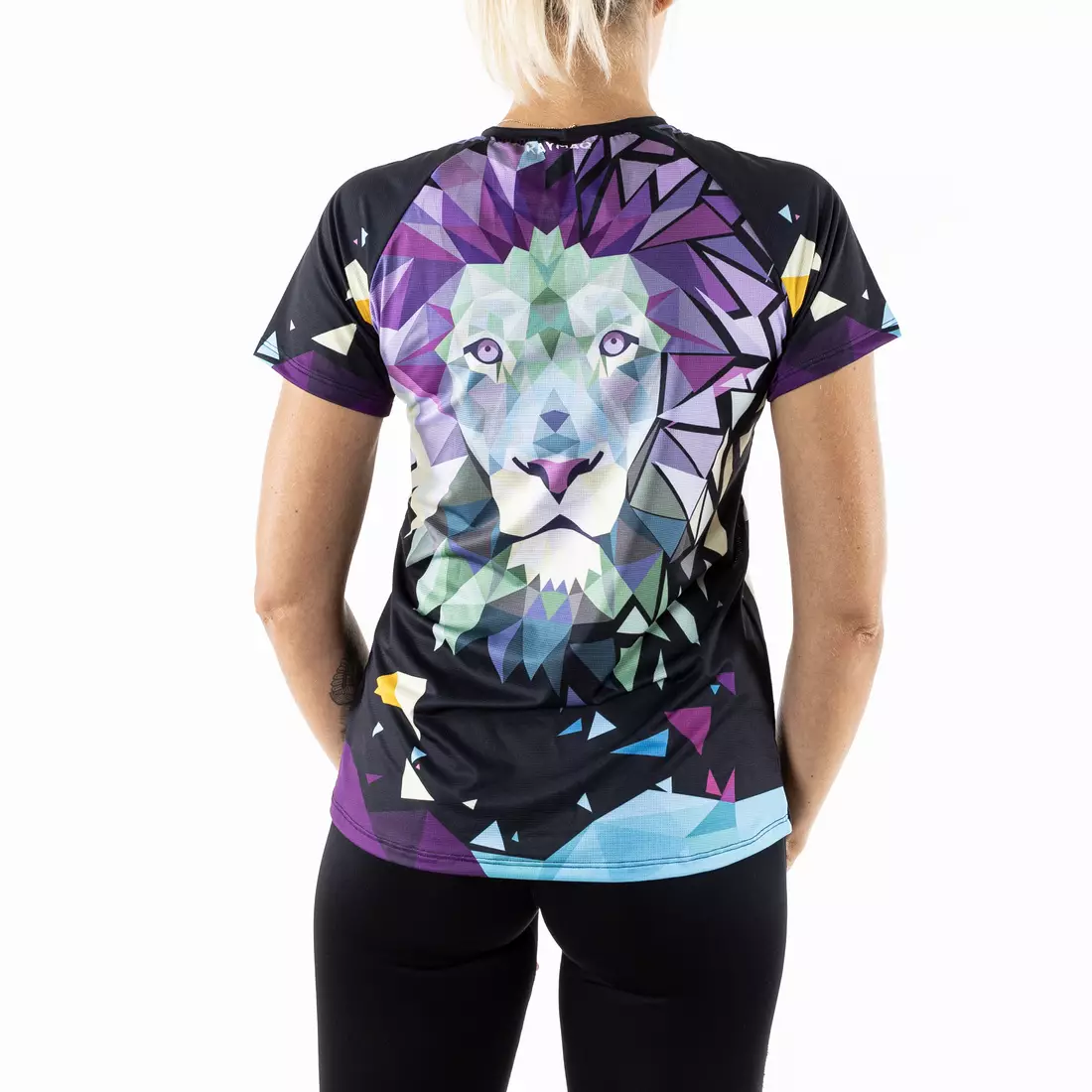 KAYMAQ POLYGONAL LION PRO MESH Sport-/Lauf-T-Shirt für Damen