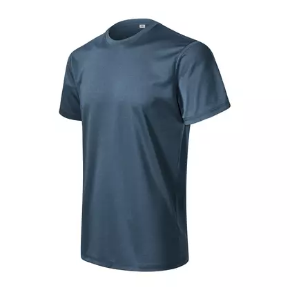 MALFINI CHANCE GRS Herren Sport T-Shirt, Kurzarm, Mikro-Polyester aus Recycling-Material, dunkles Denim-Melange 810M213