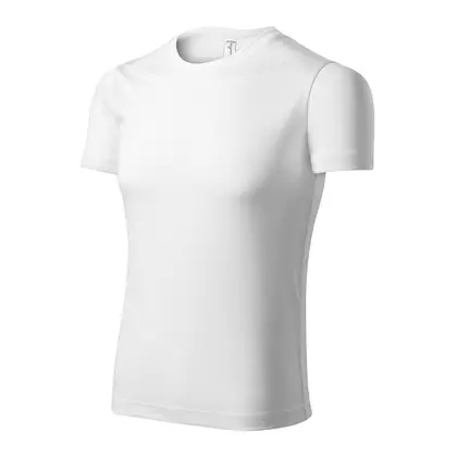PICCOLIO PIXEL Sport T-Shirt, Kurzarm, Herren, Weiß, 100 % Polyester P810012