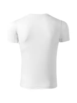 PICCOLIO PIXEL Sport T-Shirt, Kurzarm, Herren, Weiß, 100 % Polyester P810012