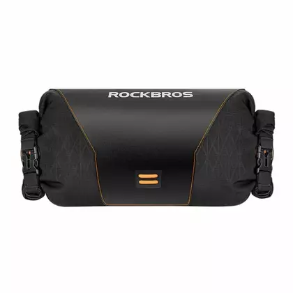 Rockbros Bikepacking Lenkertasche, Rollierende Fahrradtasche, Schwarz 30990009001