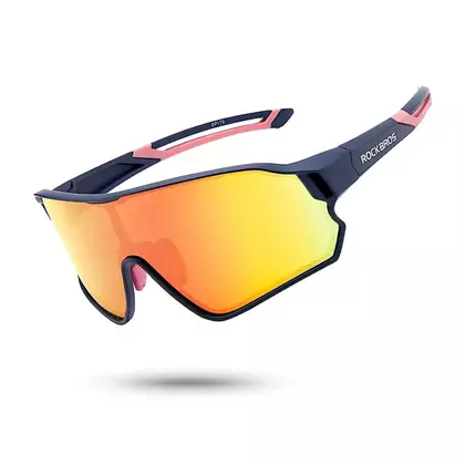 Rockbros Sport / Radfahren polarisierte Sonnenbrille, blau-rosa 10134PL