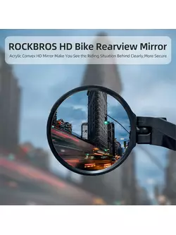 Rockbros ein Fahrradspiegel mit einer Lenkerklemme, rechter, schwarz 26210001004